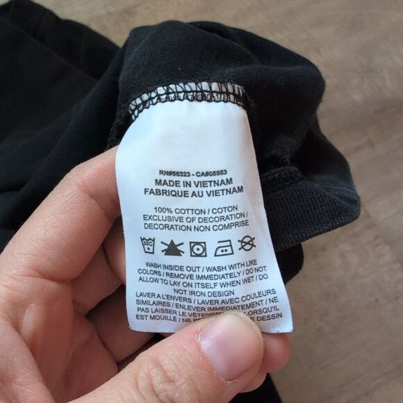 Nike Cropped Fleece Sweatshirt Womens XL Black - Picture 5 of 6